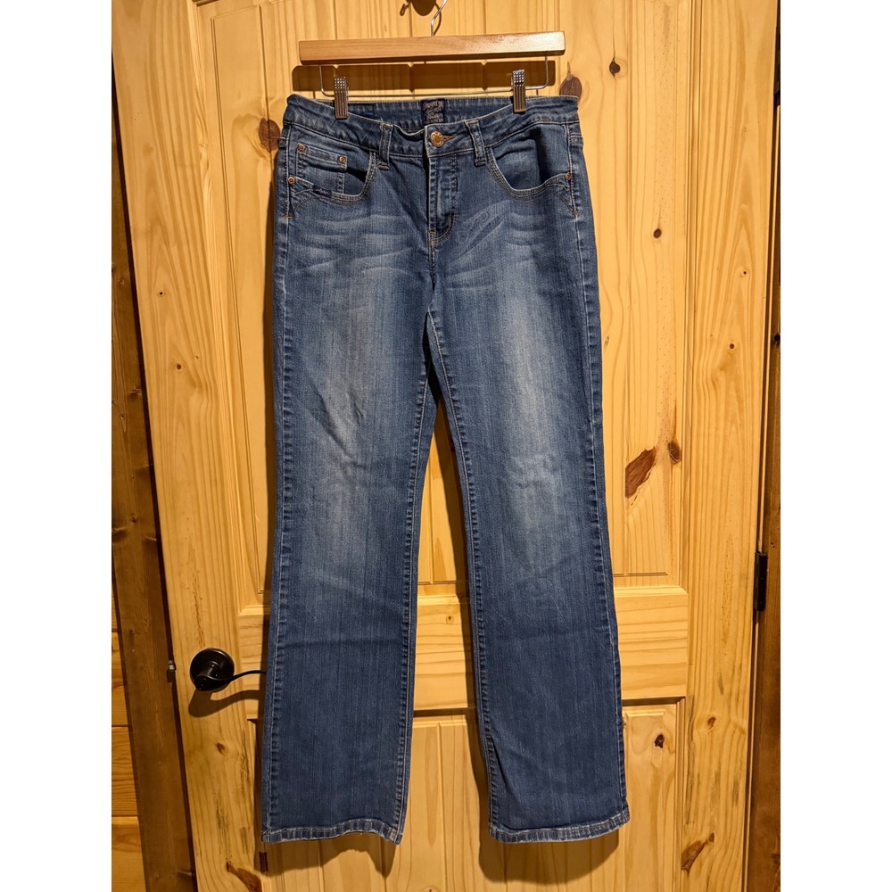 Cowgirl Up Womens Bootcut Jeans Size 10 W31 Long Medium Wash Blue Denim